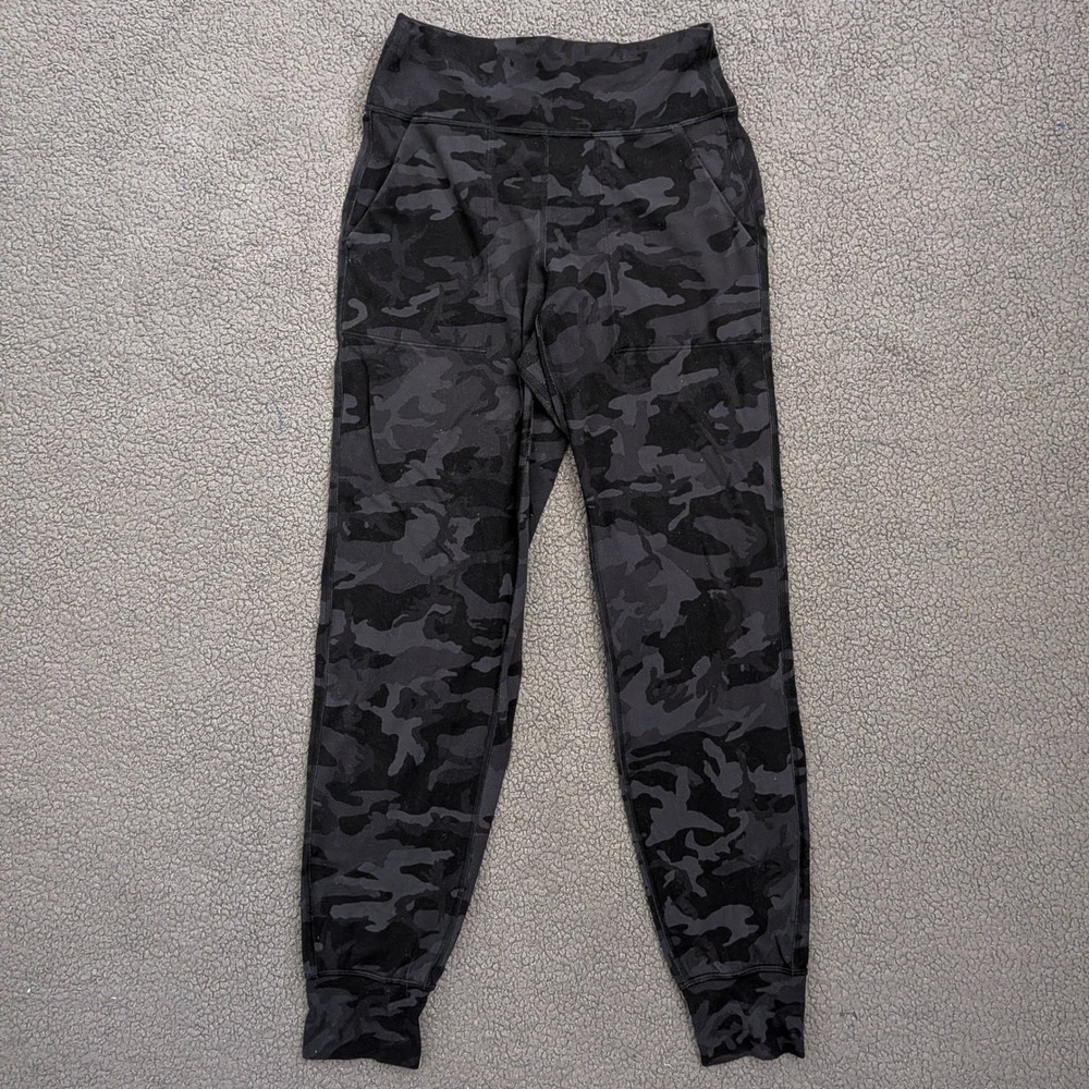 Lululemon Align Jogger Heritage 365 Camo Deep Coal Multi Black Gray Nulu Size 4
